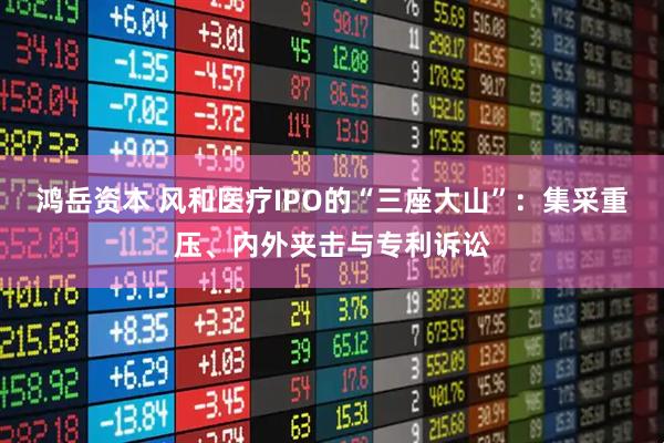 鸿岳资本 风和医疗IPO的“三座大山”：集采重压、内外夹击与专利诉讼