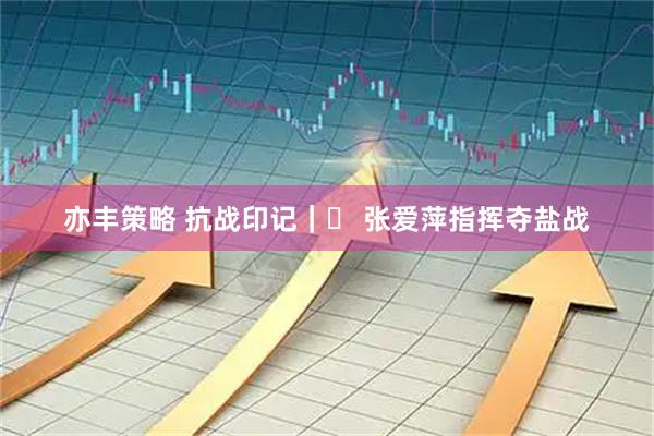 亦丰策略 抗战印记｜⑮ 张爱萍指挥夺盐战